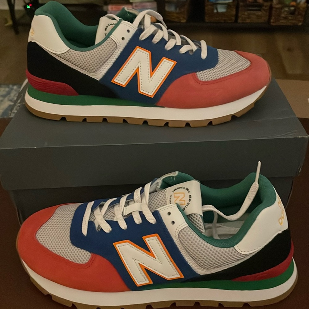 New Balance Classics Red/Blue Mens 10.5